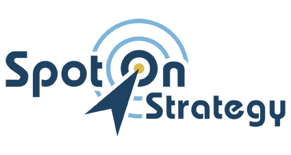 Logo Spot On Strategy, conception de stratégie